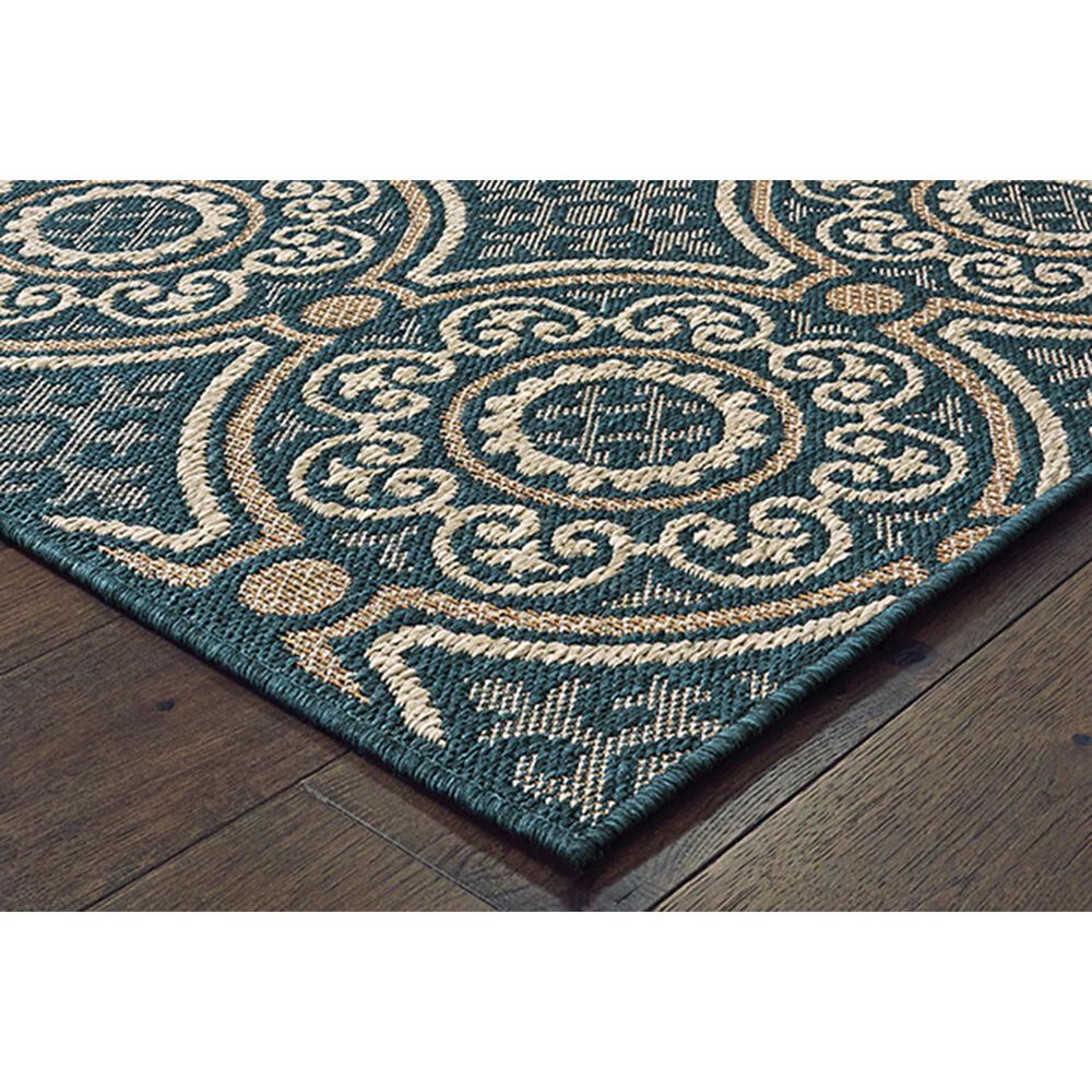 Oriental Weavers Latitude 609B 9&#39;10&quot; x 12&#39;10&quot; Blue Area Rug, , large