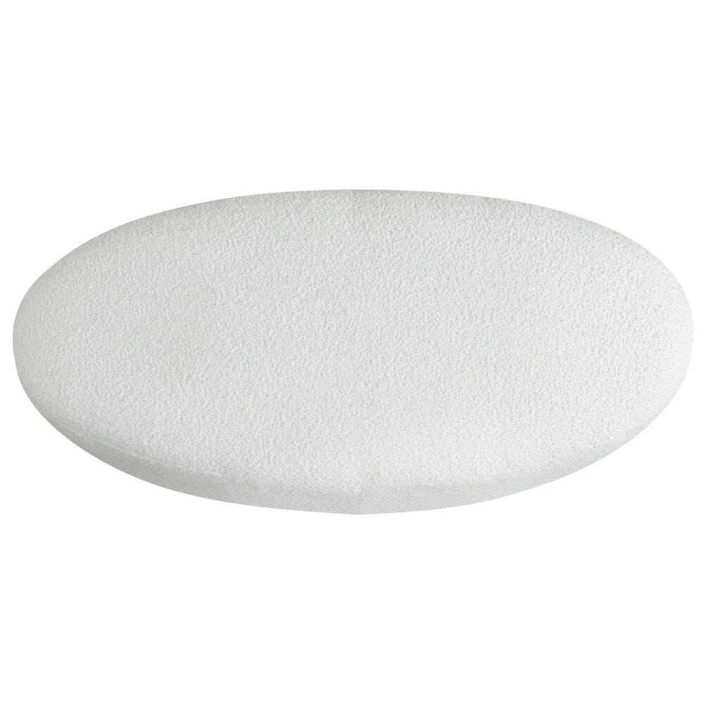 Lifestyle Solutions Kayden Ottoman in White, , large