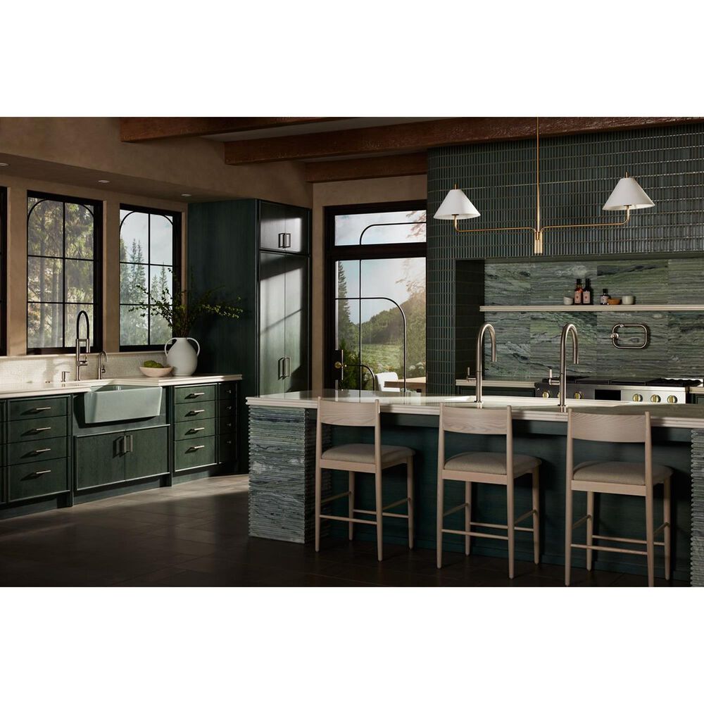Kohler Ironridge 34" Undermount Single-Bowl Farmhouse Kitchen Sinks in Aspen Green, , large