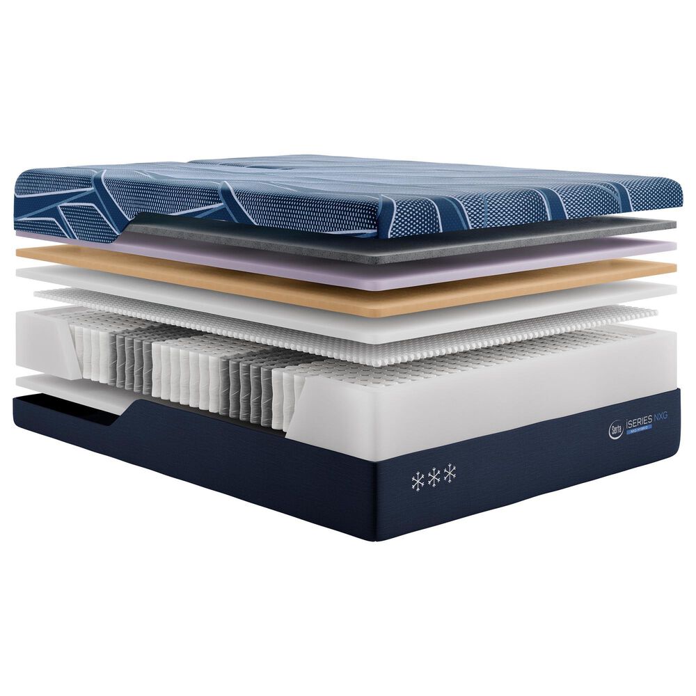 Serta iSeries NXG 3500 Hybrid Firm Flex Head Queen Mattress with Gold Baselogic Flex Head Adjustable Base, , large