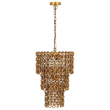 Tov Furniture Nirsa 3-Tier Chandelier in Brass, , large
