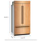 KitchenAid 24.2 Cu. Ft. Built-In French Door Bottom Mount Refrigerator with Platinum Interior in Panel Ready, , large