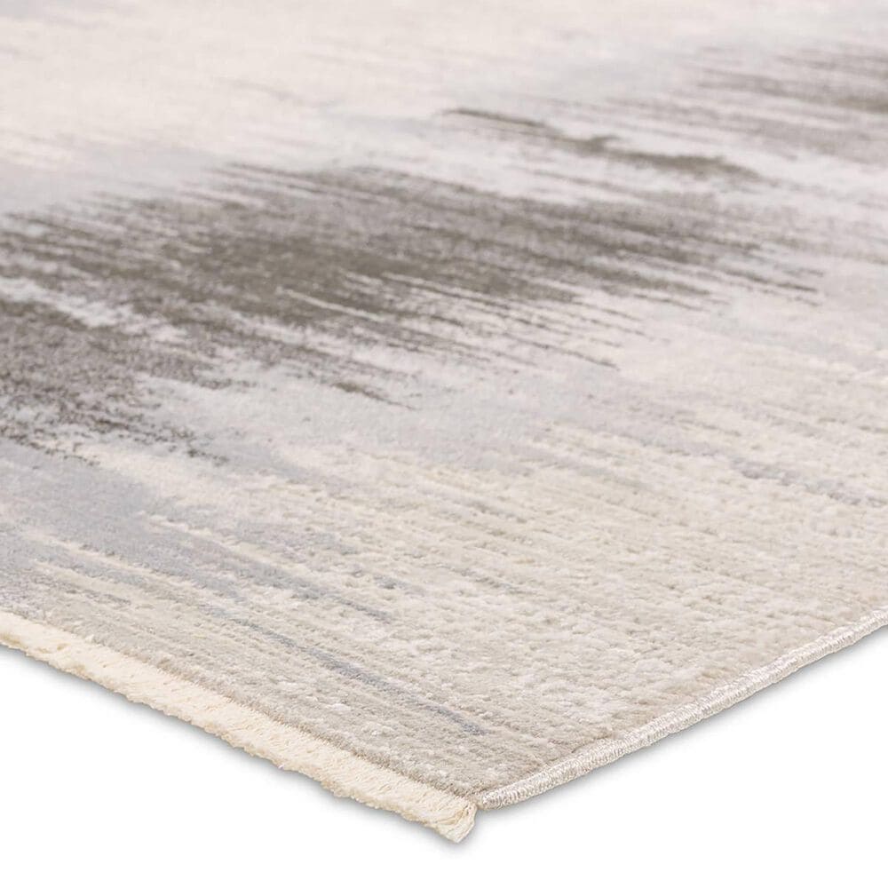 Jaipur En Blanc Cassius 5&#39;3&quot; x 7&#39;6&quot; Feather Gray, Blanc De Blanc, Rainy Day, Walnut and Sharkskin Area Rug, , large