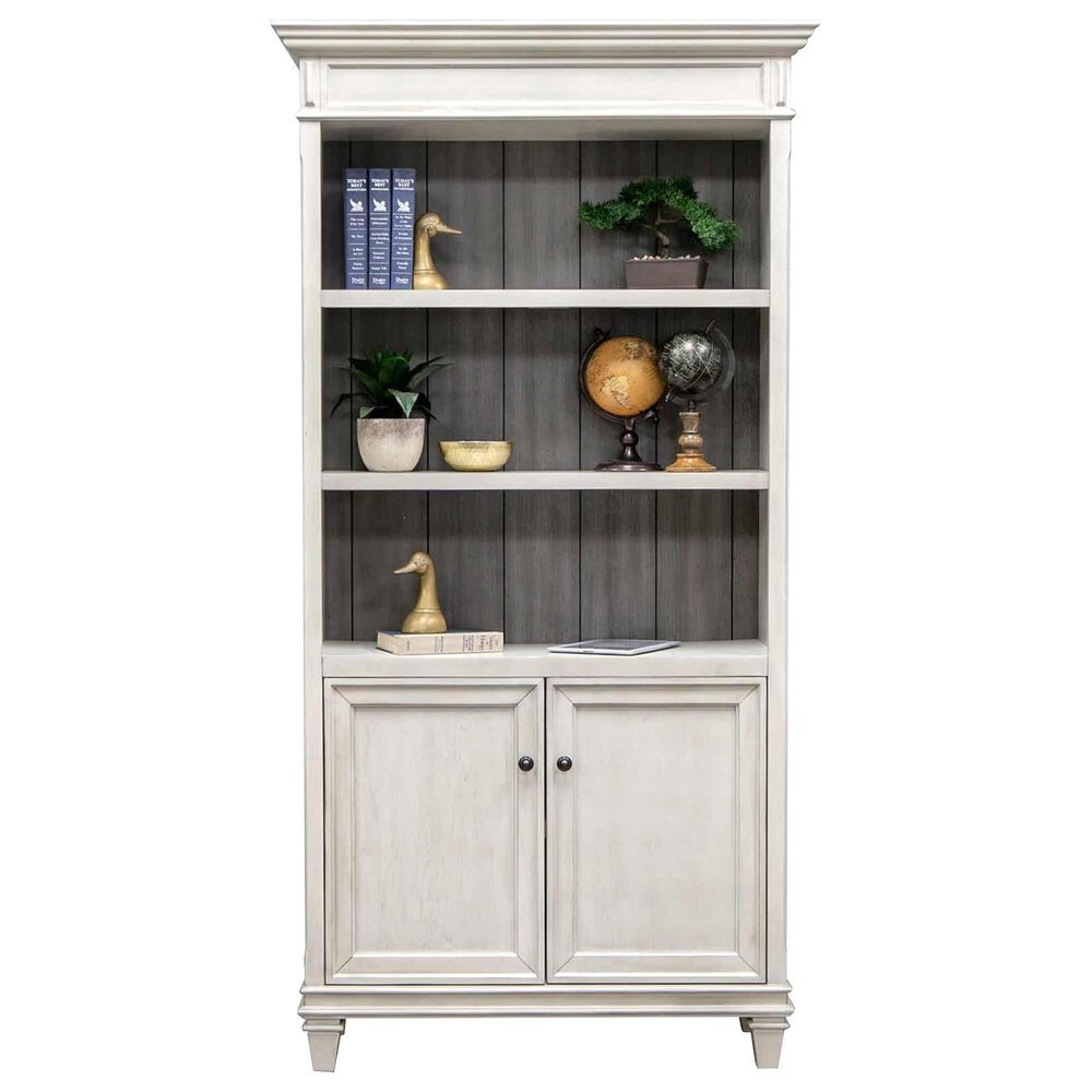 Wycliff Bay Hartford Lower Doors Bookcase in White NFM