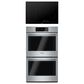 Bosch 800 Series 2-Piece Kitchen Package with Stainless Steel 9.2 Cu. Ft. Double Wall Oven and Black 30" Electric Cooktop, , large