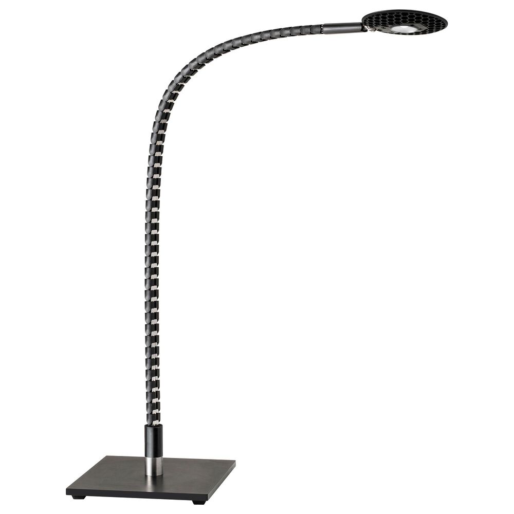 Adesso Natrix LED Desk Lamp in Black and Brushed Steel, , large