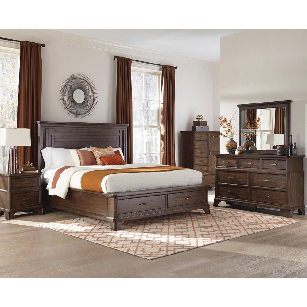 Hawthorne Furniture Telluride 7 Drawer Dresser in Vintage Oak NFM