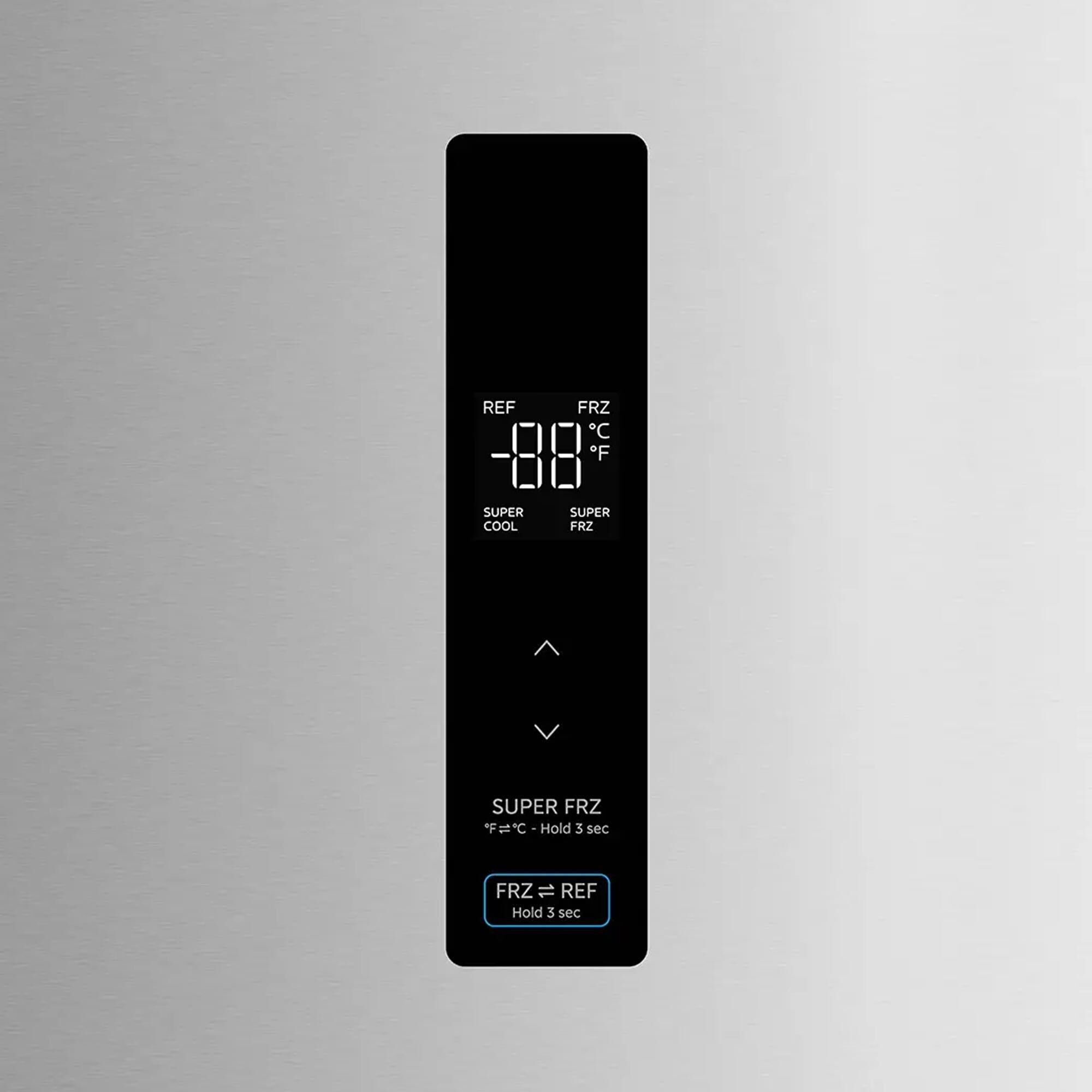 Midea 21 Cu. Ft. Convertible Upright Freezer in Stainless Steel