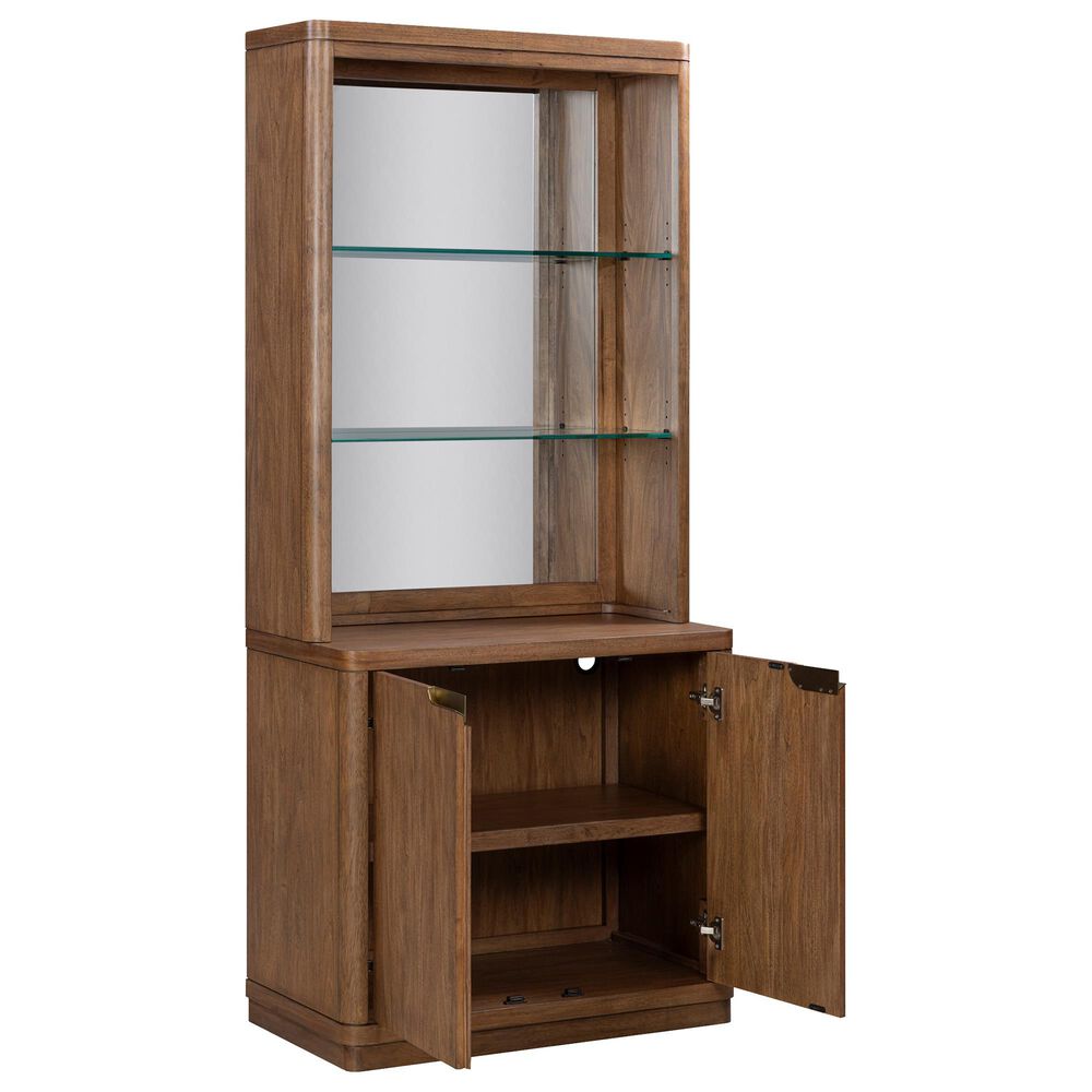 Riva Ridge Caden 3-Piece Executive Desk with Bookcase and File Cabinet Set in Spiced Caramel, , large