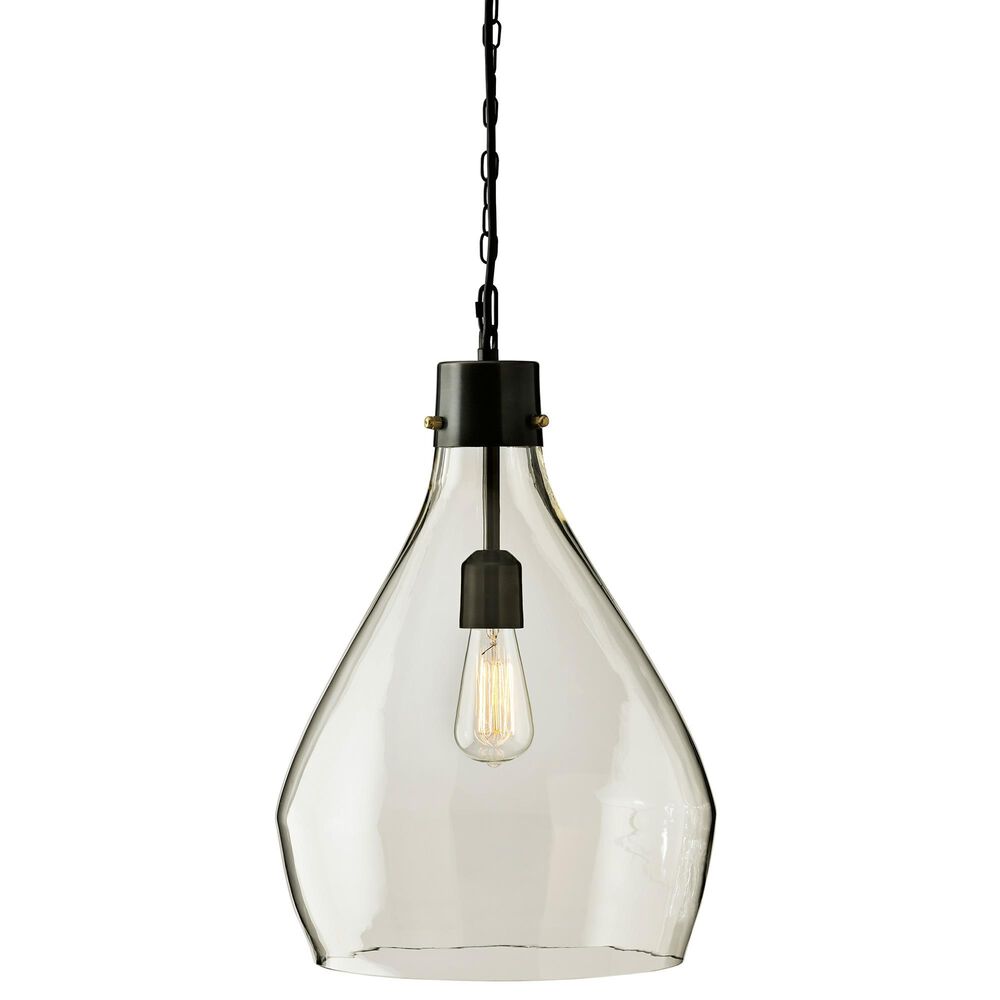 Ashley Avalbane Glass Pendant Light in Dark Gray, , large