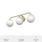 Hunter Hepburn 3-Light Vanity in Painted Modern Brass, , large
