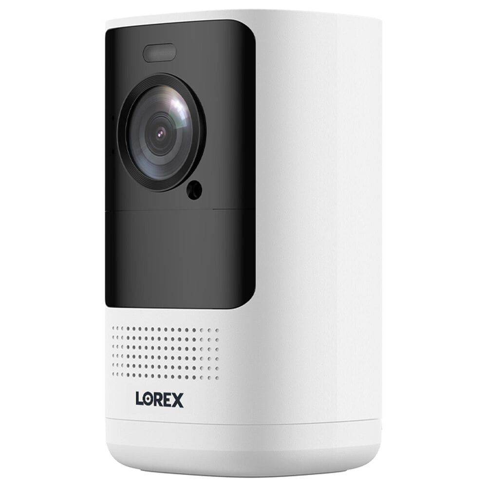 Lorex 4K Spotlight Battery Wi-Fi Outdoor Security Camera in White, , large