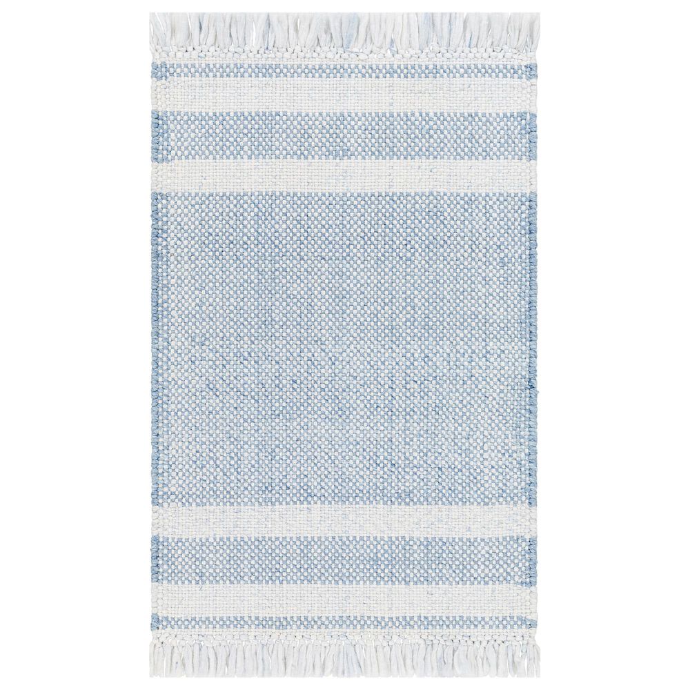 Surya Primrose PRM-2302 2" x 3" Light Grey, Light Purple, Pewter, Light Blue, and Ivory Area Rug, , large