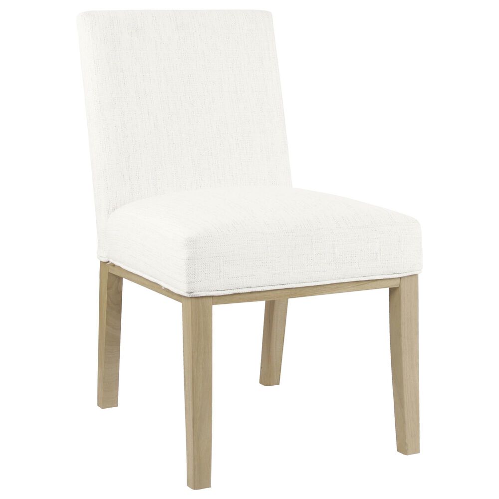 Kinfine Dining Chair with White Cushion in Light Natural, , large