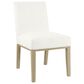 Kinfine Dining Chair with White Cushion in Light Natural, , large