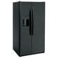 GE Appliances 25.3 Cu. Ft. Side by Side Refrigerator with External Dispenser in Black, , large