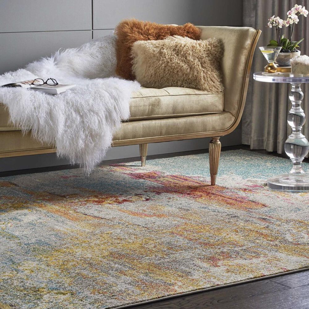 Nourison Celestial CES02 2&#39;2&quot; x 3&#39;9&quot; Sealife Area Rug, , large
