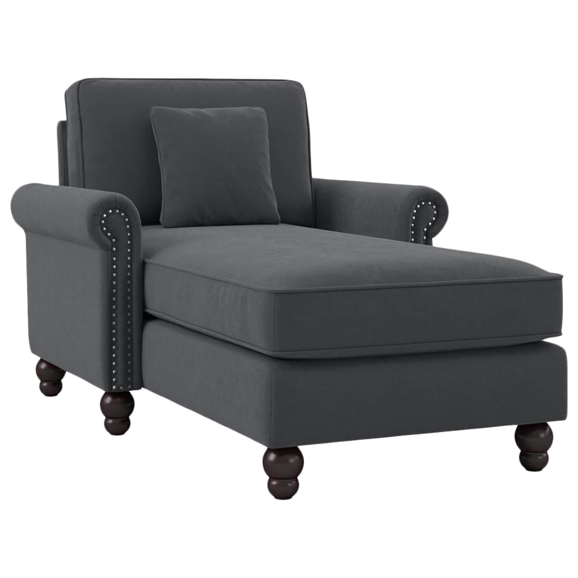 Dark grey chaise lounge best sale