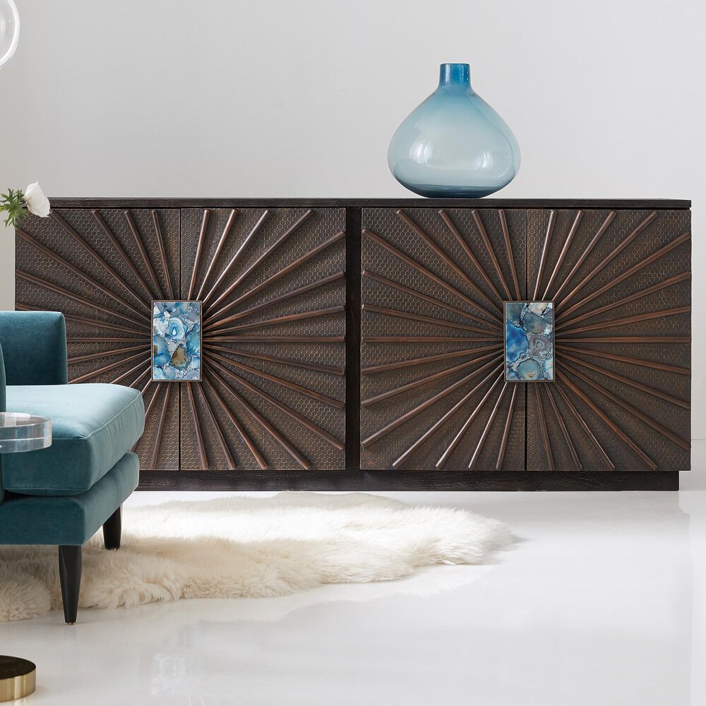 Hooker Furniture Melange Tara 2-Door Credenza in Brown, , large