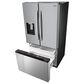 Midea 4-Piece Kitchen Package with 29.3 Cu. Ft. French Door Refrigerator and 6.3 Cu. Ft. Electric Range in Stainless Steel, , large