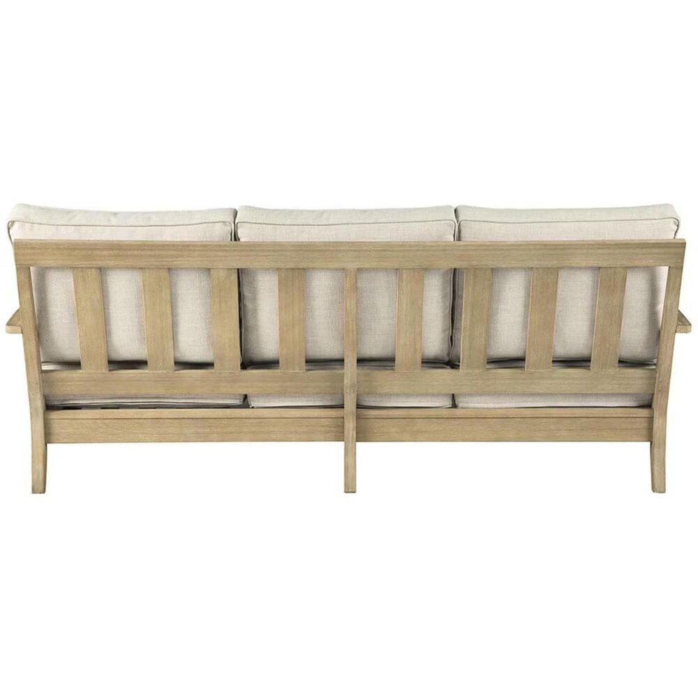 Ashley Clare View Sofa with Beige Cushion in Antique Teak, , large