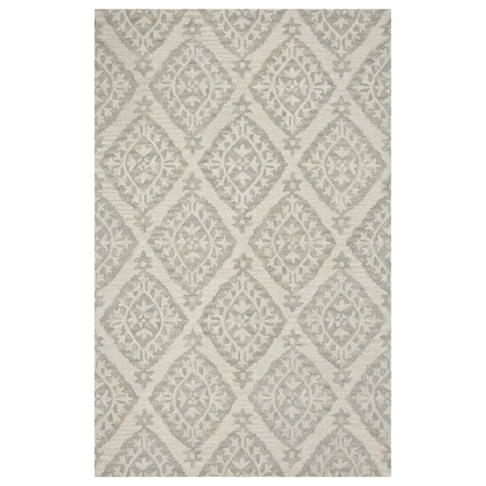 Safavieh Micro-Loop Geometric 5" x 8" Light Grey Area Rug, , large