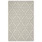 Safavieh Micro-Loop Geometric 5" x 8" Light Grey Area Rug, , large