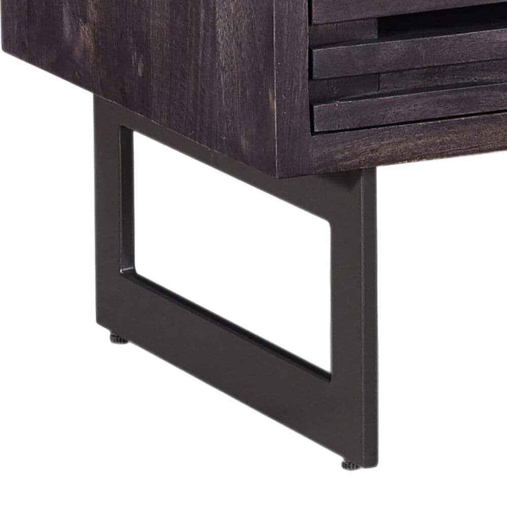 Moe&#39;s Home Collection Paloma 1-Drawer Nightstand in Charcoal Grey and White, , large