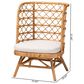 Baxton Studio Tania Accent Chair in Neutral, , large