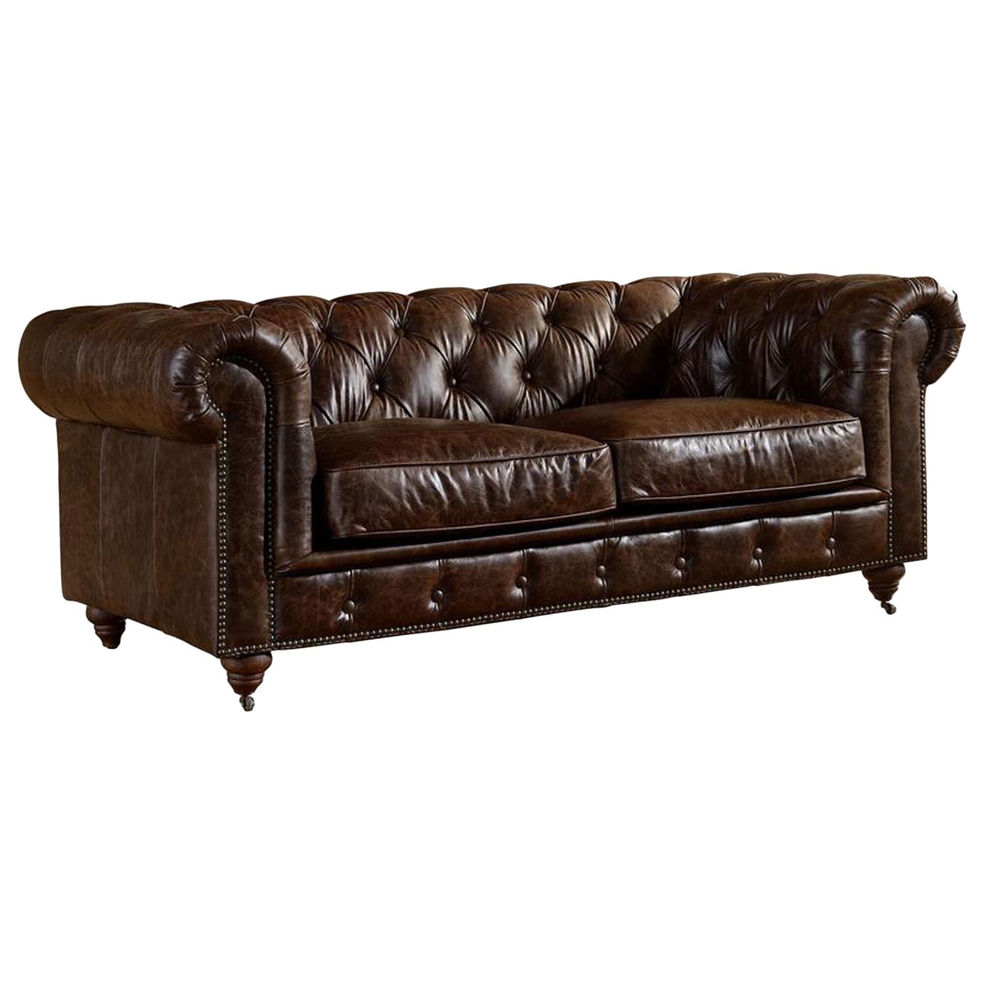 Crafters Weavers Century Chesterfield Stationary Loveseat in