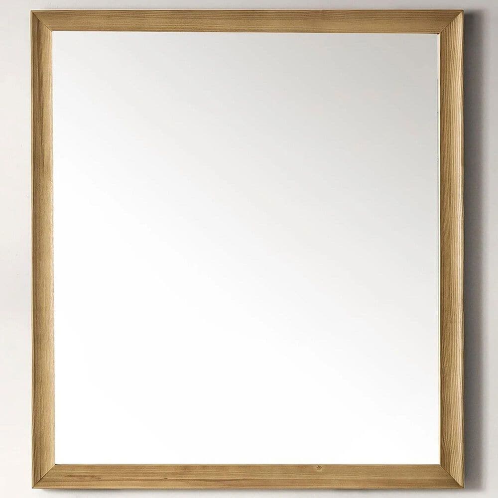 James Martin Vanities Glenbrooke 36" Rectangular Mirror in Light Natural Oak, , large