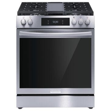 Frigidaire Gallery 30" Front Control Gas Range with Total Convection in Stainless Steel, , large