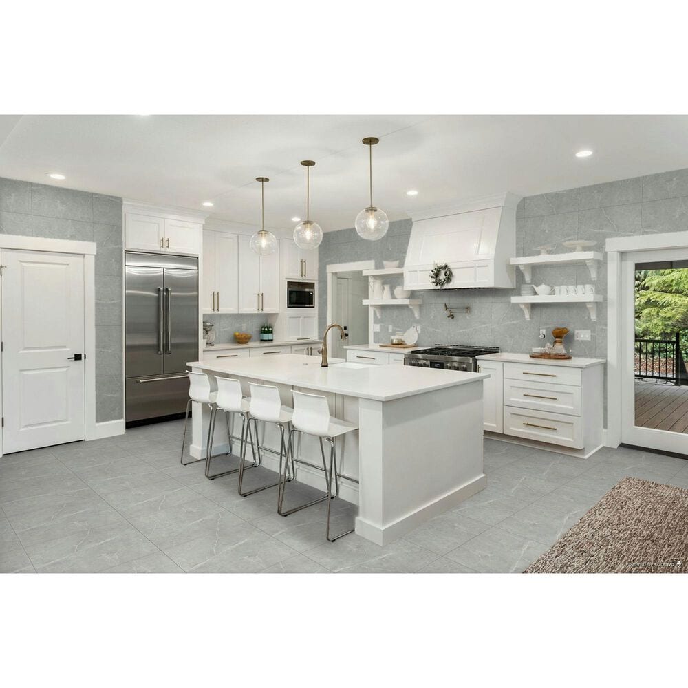 Emser Sterlina II Gray 24&quot; x 24&quot; Matte Porcelain Tile, , large