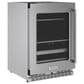KitchenAid 24" Beverage Center with Left Hinge and Metal-Front Racks in Stainless Steel, , large