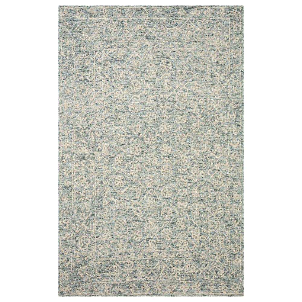Loloi Cecelia 7"9" x 9"9" Ocean and Ivory Area Rug, , large