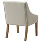Office Star Products Monarch Side Chair with Cream Faux Leather Cushion in Light Oak, , large