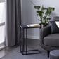Maple and Jade C-Shaped End Table in Black and Dark Brown, , large