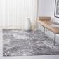Safavieh Cyrus Shag CYR114G 4"5" x 6"5" Grey and Beige Area Rug, , large
