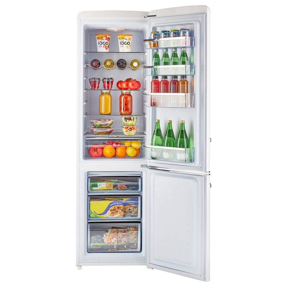 Unique Appliances Classic Retro 9 Cu. Ft. Bottom Freezer Regfrigerator In Marshmallow White, , large