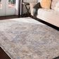 Surya Liverpool Black, Gray, Light Slate, White, Ivory, Brown and Olive 8"10" x 13"1" Area Rug, , large