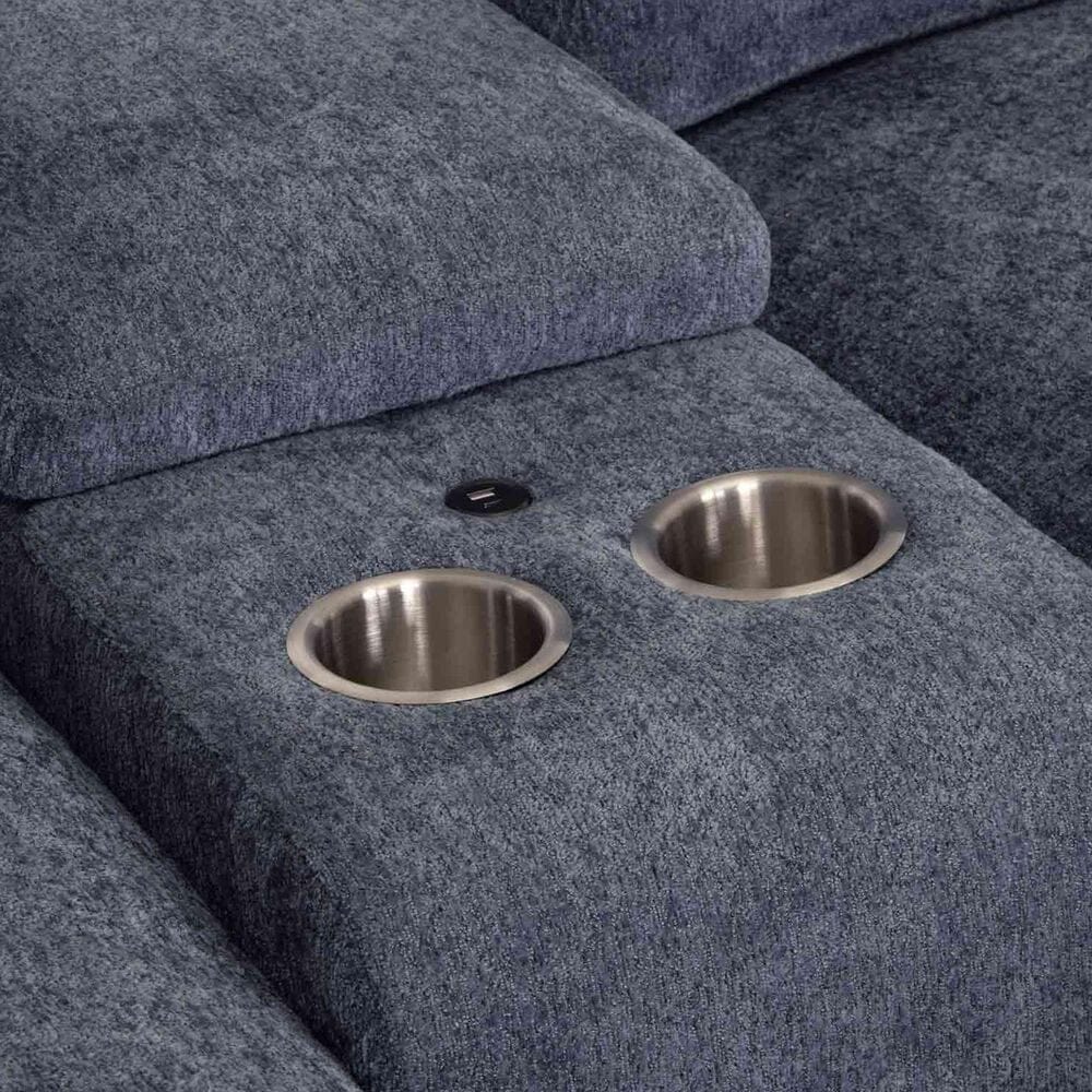 Moore Furniture Julian 8-Piece Stationary Symmetrical Sectional in Linwood Delft, , large