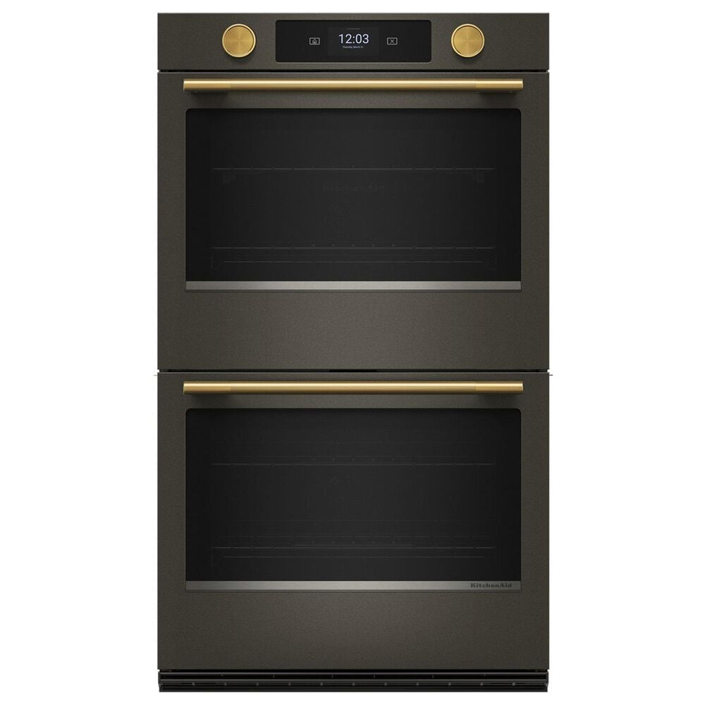 KitchenAid Handle and Knob Accessory Kit for 30&quot; Double Wall Oven and Microwave Combo Oven in Brass, , large
