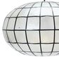 Creative Coop Ollie 1-Light Ceiling Light with White and Black Shade, , large