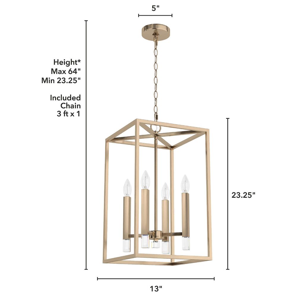 Hunter Sunjai 13&quot; 4-Light Pendant in Alturas Gold, , large