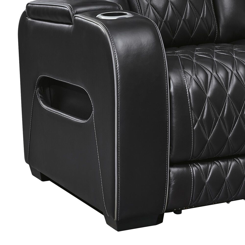 Ashley Boyington 2-Piece Power Reclining Sofa and Recliner in Black, , large