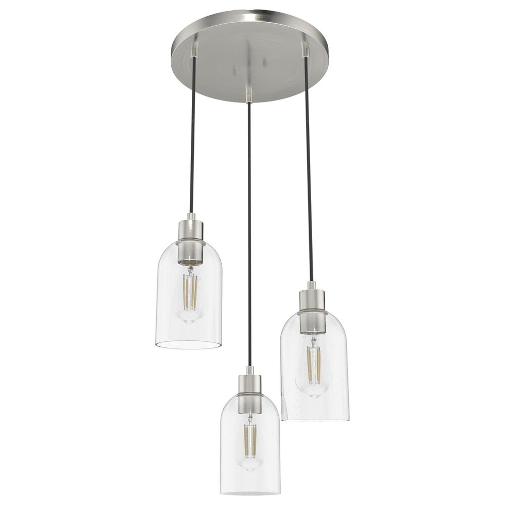 Hunter Lochmeade 3-Light Linear Pendant Cluster in Brushed Nickel, , large