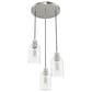 Hunter Lochmeade 3-Light Linear Pendant Cluster in Brushed Nickel, , large