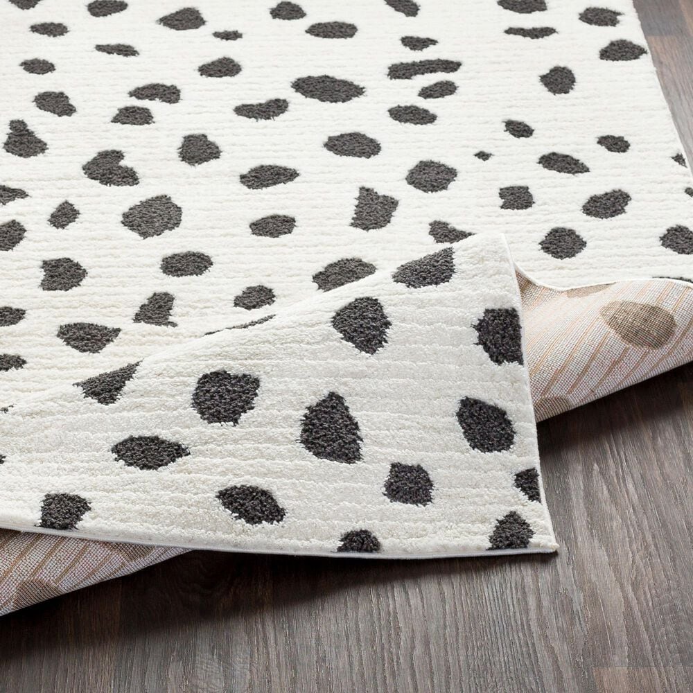 Surya Moroccan Shag Black and White 7&#39;10&quot; x 10&#39;2&quot; Area Rug, , large