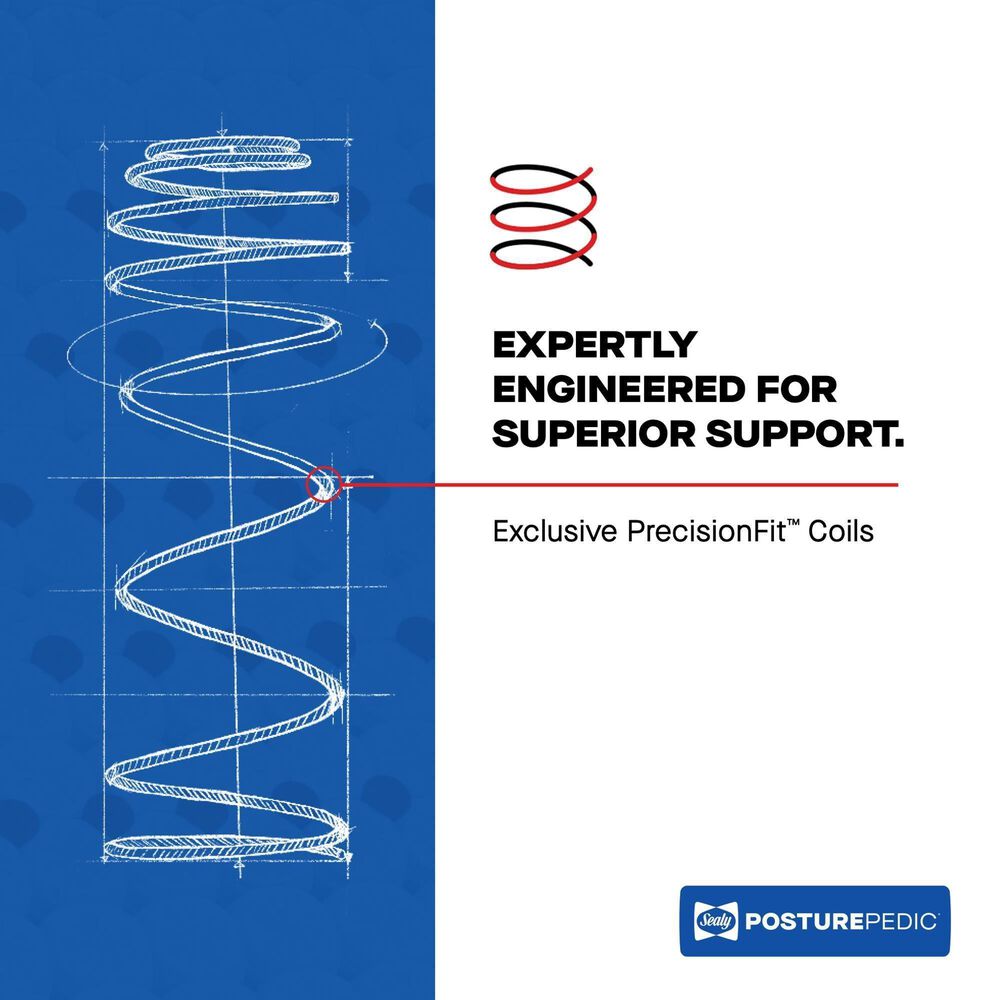 Sealy Posturepedic Kinney Firm Pillow Top Queen Mattress with Ease 4.0 Adjustable Base, , large