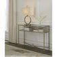 Ashley Cloverty Sofa Table in Aged Gold and Clear, , large